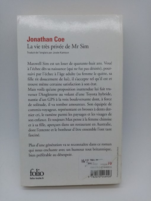 COE Jonathan   La vie très privée de Mr Sim