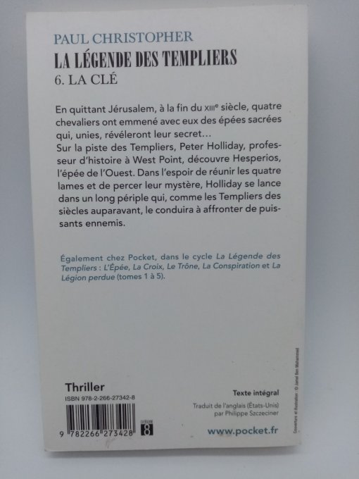 CHRISTOPHER Paul   La clé  La légende des templiers