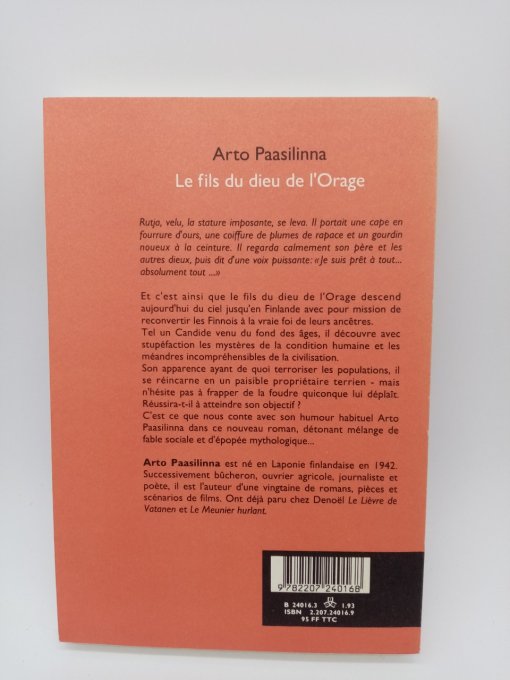 PAASILINNA Arto , Le fils du dieu de l'orage