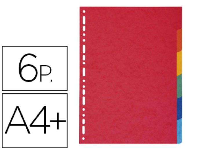 EXACOMPTA Intercalaire exacompta carte marbrée recyclée 220g 6 positions xxl coloris vifs.