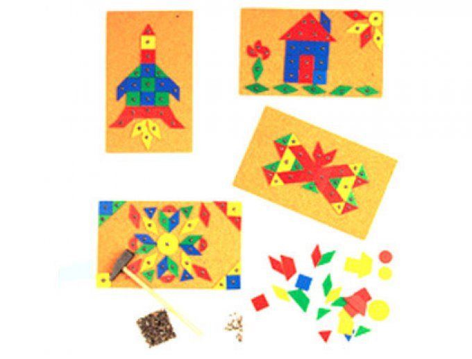 Jeu construction marteau à clouer en bois