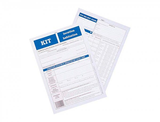 Kit contrat location habitation vide WEBER DIFFUSION , location caution état lieux entrée et sortie