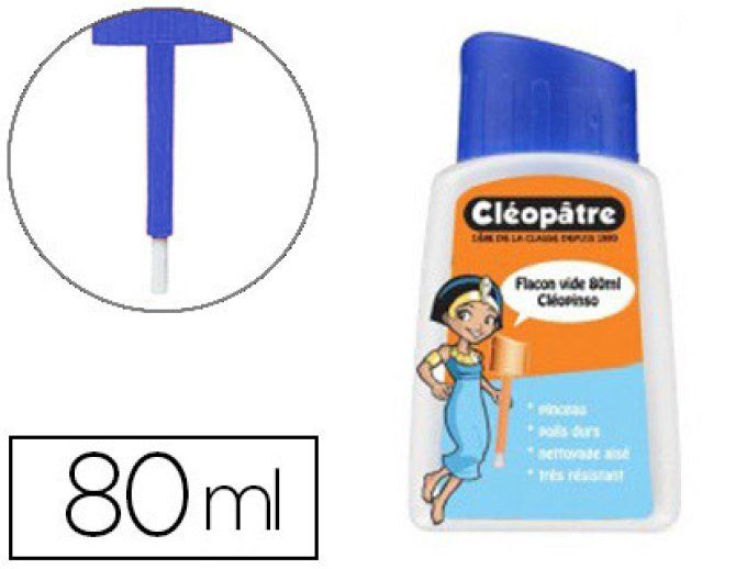 COLLE CLEOPATRE 12 Flacons vides cléopâtre colle liquide bouchon pinceau système anti-renversement
