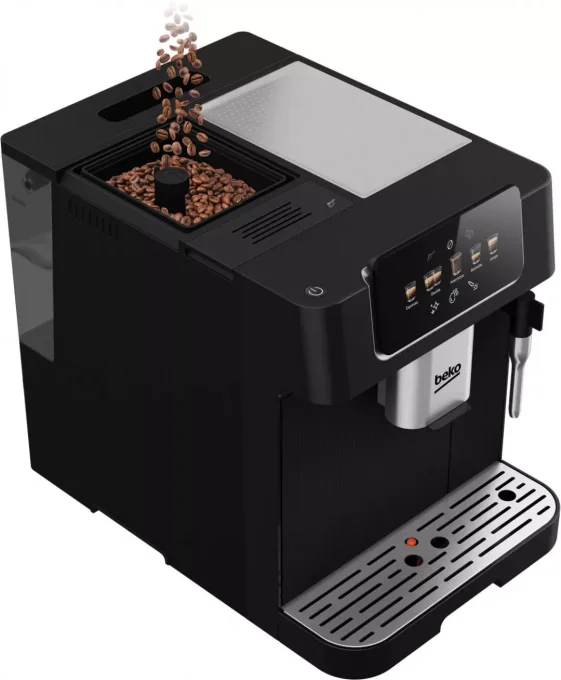 Robot café expresso broyeur  19 bars 1350w.noir.   BEKO CEG7302B