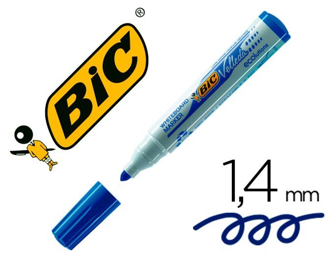 Marqueur BIC velleda 1701 effaçable pointe ogive tracé 1.5mm 