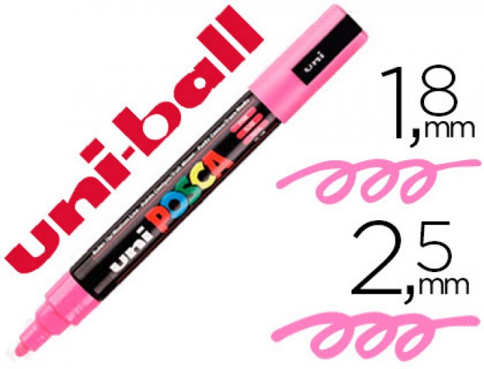 Marqueur POSCA  PC5M moyenne conique couleur rose