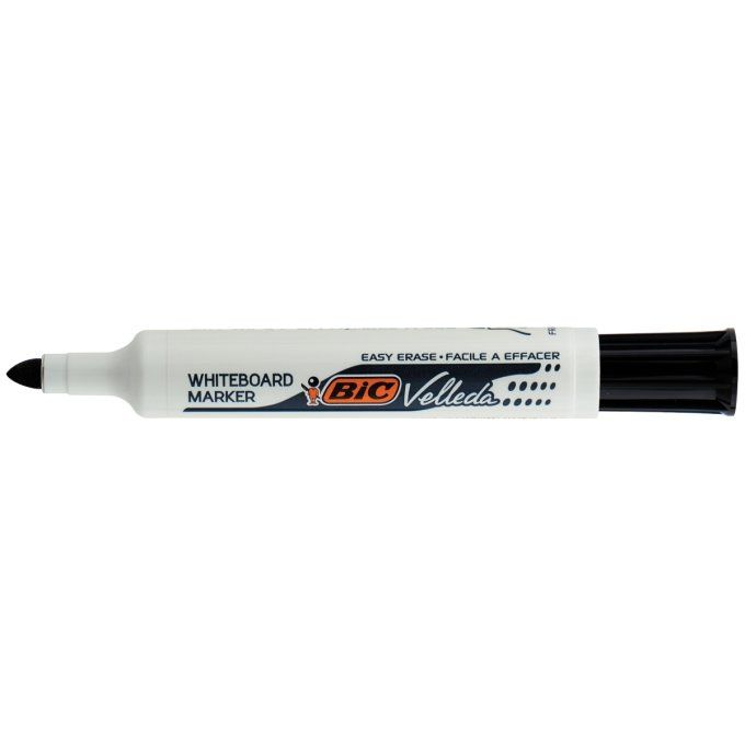 Marqueur tableau blanc BIC Velleda 1711 effaçable à sec pointe ogive noir