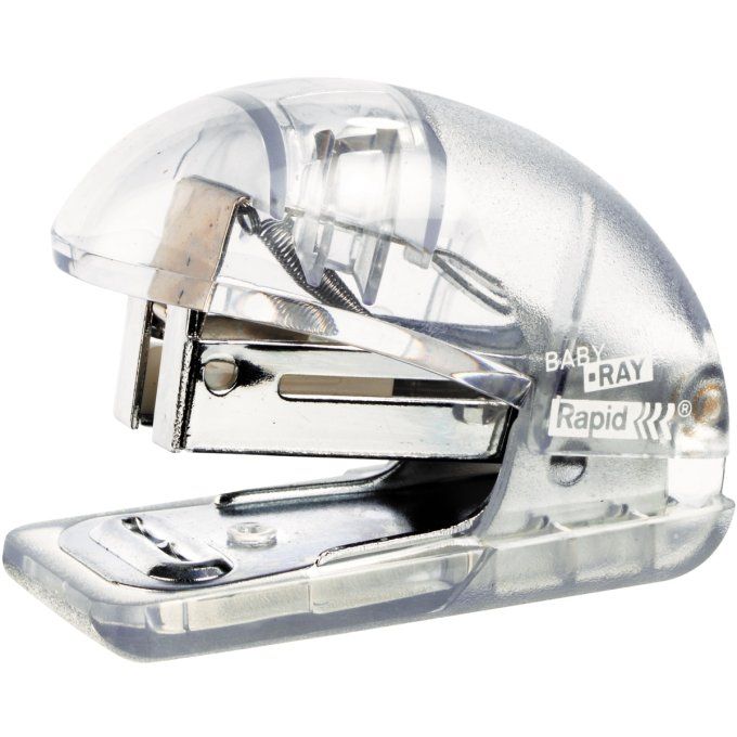 Agrafeuse mini BABY RAY. Mini agrafeuse en plastique. Utilise les agrafes 24/6 et 26/6