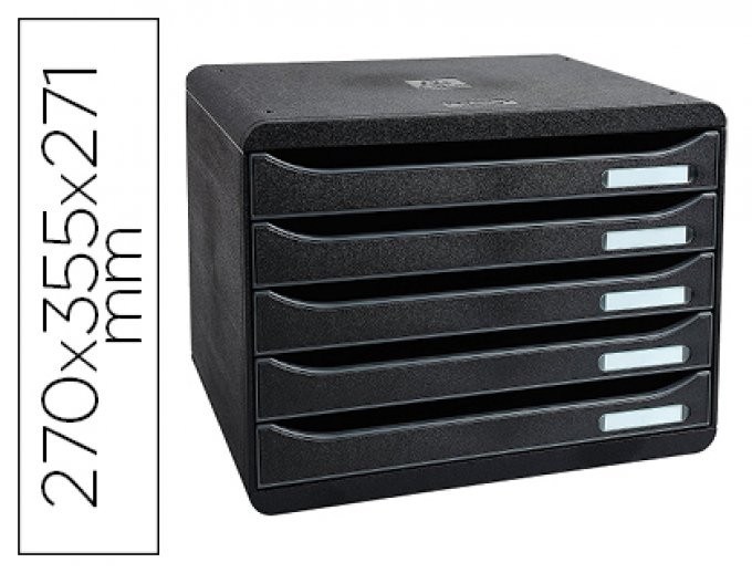 Module classement EXACOMPTA big box 5 tiroirs a4+ à l'italienne