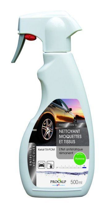Nettoyant moquettes et tissus Parfum pomme - Effet antistatique rémanent 500 ml