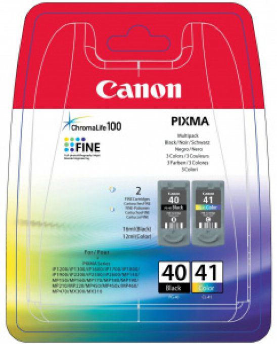 CANON pack cartouches couleur et Noir PG40-CL41