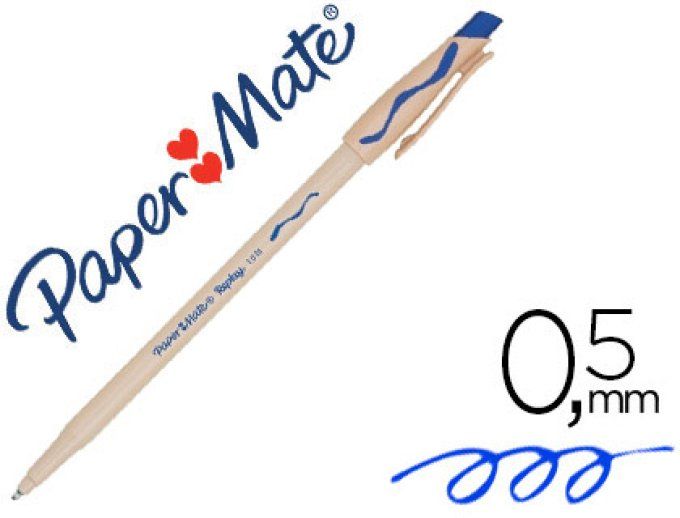 Stylo-bille PAPERMATE replay écriture moyenne 0.5mm encre gommable