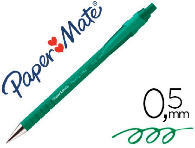 Stylo-bille PAPERMATE flexgrip ultra  écriture 0.5 mm encre douce corps caouchouté anti-gliss 
