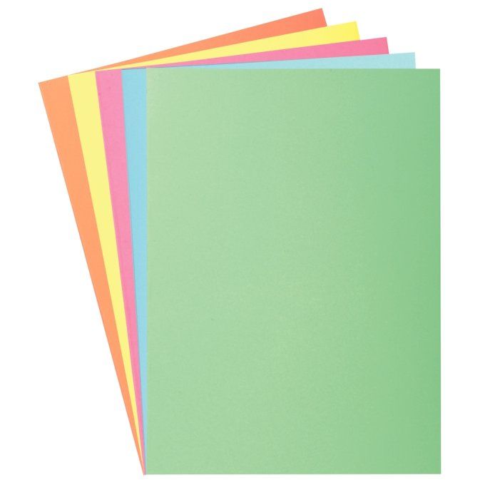 Paquet de 100 sous-chemises EXACOMPTA SUPER 60g format 22x31 cm couleurs assorties