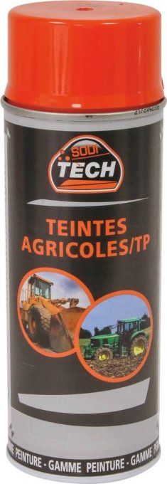 Peinture teinte agricole orange KUBOTA - aérosol de 400ml SODI TECH