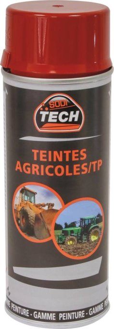 Peinture teinte agricole rouge CASE - aérosol de 400ml SODI TECH