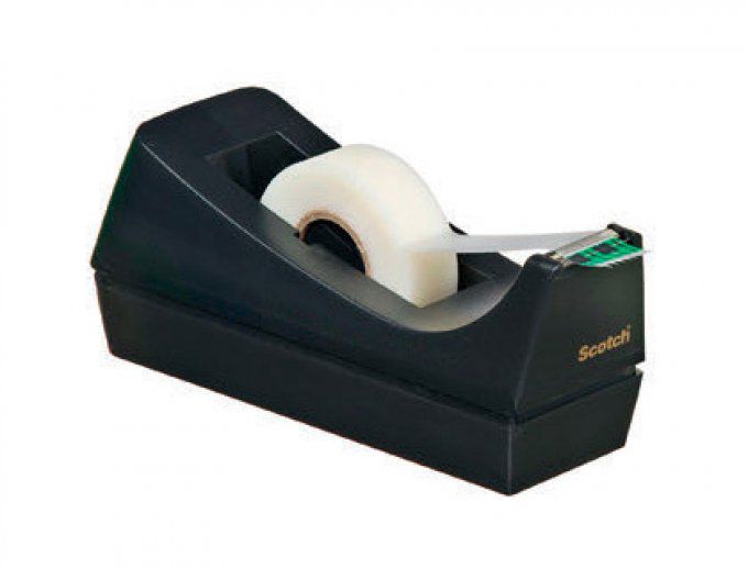 Dévidoir SCOTCH bureau c38 plastique recyclé ruban jusqu'à 33m