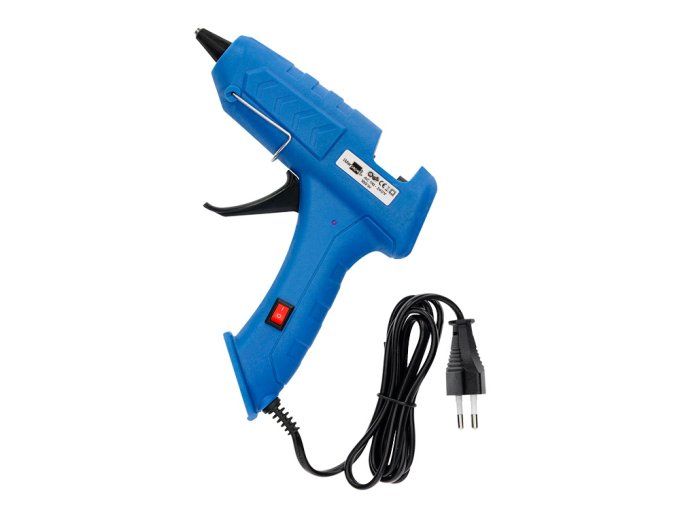 Pistolet colle liderpapel thermofusible puissance 100w inclus 2 batons colle 11mm x 100mm.