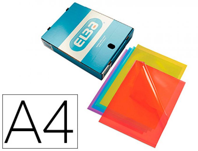 Pochette coin ELBA pvc résistant 15/100e translucide a4 coloris assortis boîte 100 unités.