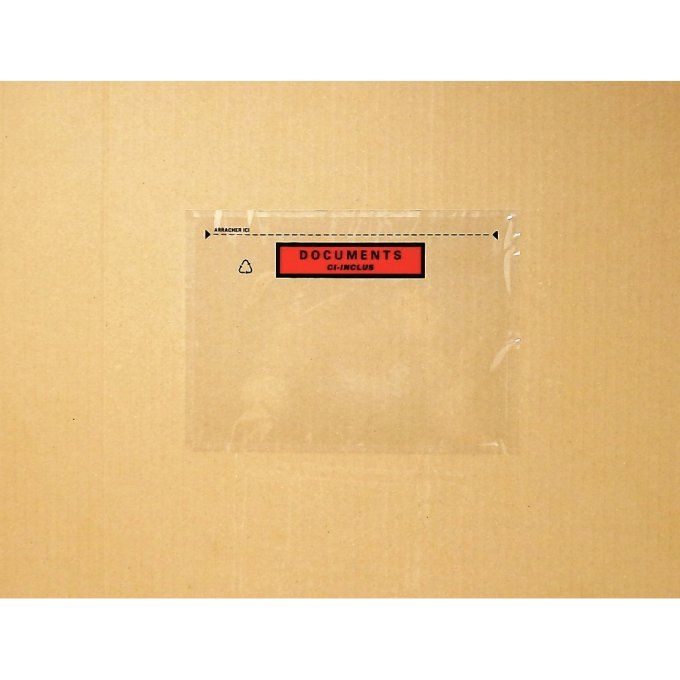 Boîte de 100 pochettes expédition auto-adhésives documents ci-inclus 228x165mm.. A4