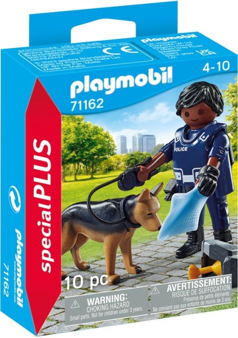 Policier et chien recherche   Playmobil