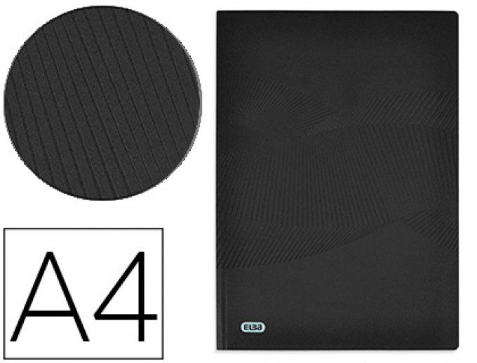 Protège-documents ELBA memphis polypropylène couverture semi-rigide 60 pochettes 120 vues a4 210x297