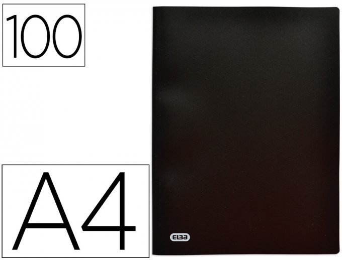 Protège-documents ELBA - OXFORD stand up a4 couverture polypropylène 100 pochettes 200 Vues