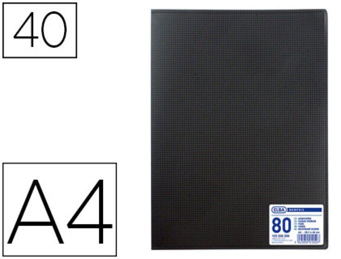 ELBA Protège-documents elba memphis polypropylène 40 pochettes 80 vues