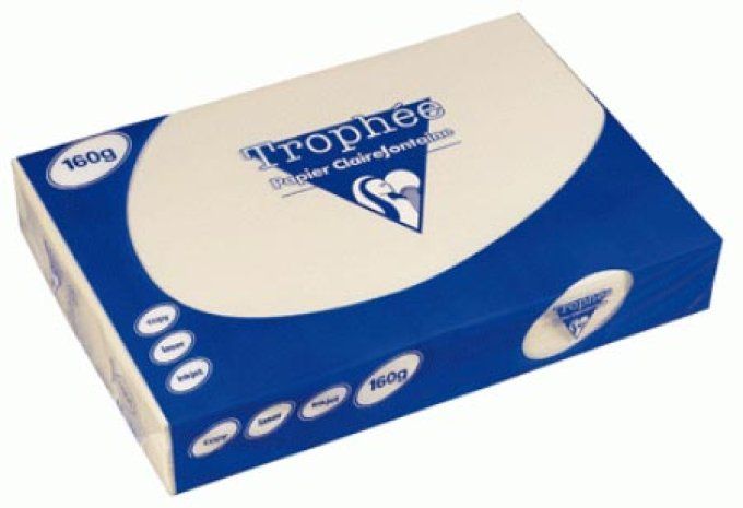 Ramette papier A4 ivoire 160g CLAIREFONTAINE  250 feuilles