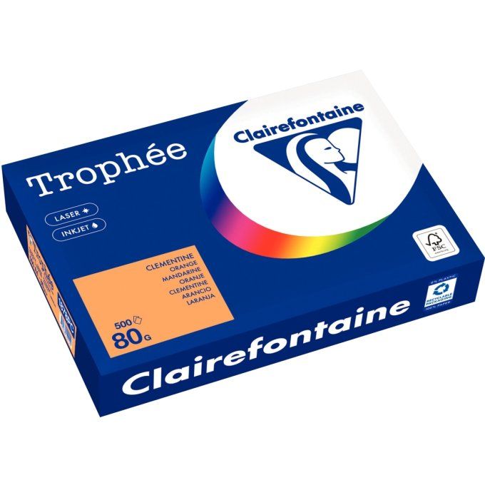 Ramette de 500 feuilles format A4 80g clémentine CLAIREFONTAINE