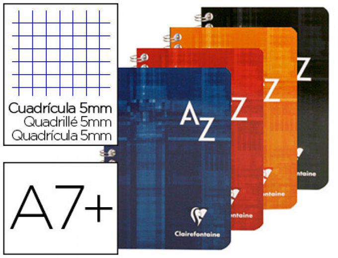 Répertoire CLAIREFONTAINE  reliure intégrale couverture péliculée lavable A7+ 100 Pages