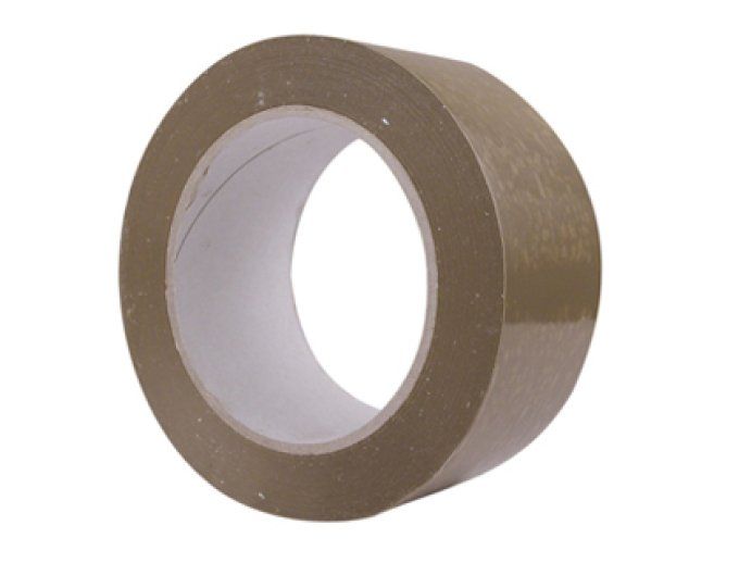 Lot de 6 rouleaux adhésif polypropylène havane 50mmx100m