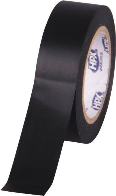 Ruban adhésif isolant PVC noir 15mmx10m HPX