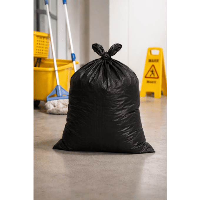 Sac poubelle 100 litres renforcé 50 microns. carton de 200 sacs