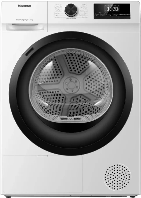 Sèche linge frontal 8kg HISENSE DHQE802U