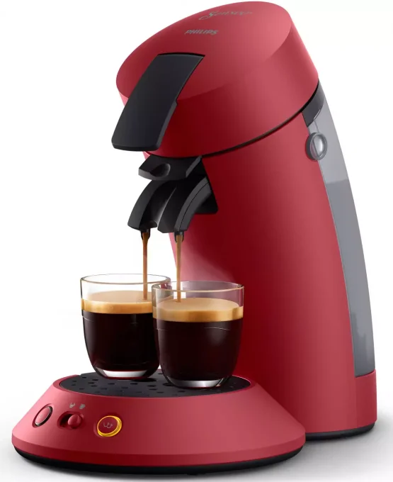 Cafetière à dosette PHILIPS Senseo Original Plus  rouge 2  tasses 0.7 litres CSA210/91  
