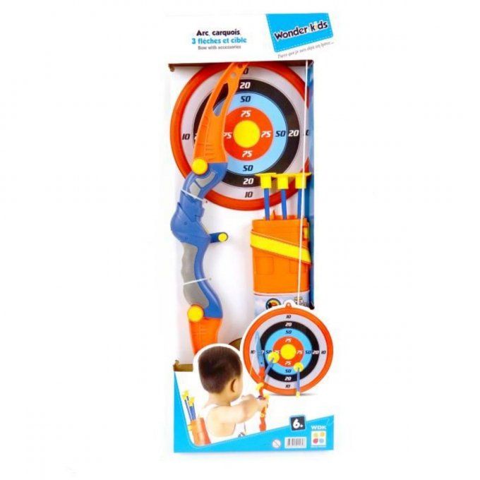 Set archerie : Arc + Carquois + 3 Flèches + Cible