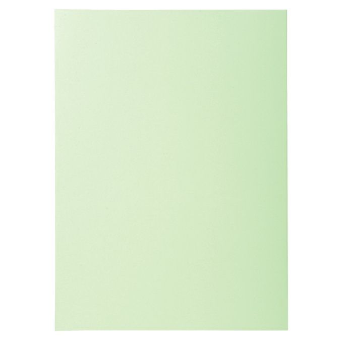 Sous-chemise EXACOMPTA  super 220x310mm 60g coloris vert clair pack 250 unités.