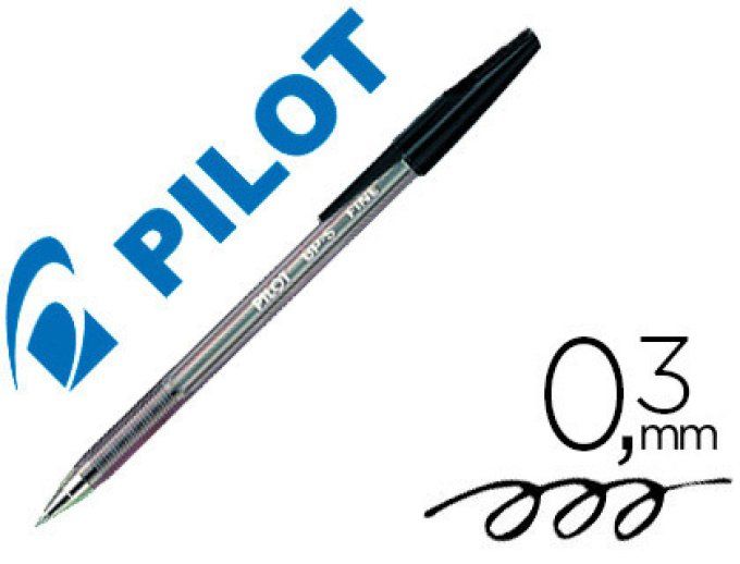 Stylo-bille PILOT BP-S  écriture fine 0.3mm encre douce pointe indéformable