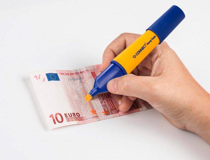 Stylo détecteur q-connect faux billets de poche