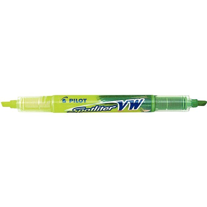 Surligneur Spotliter bi-pointe jaune et vert PILOT