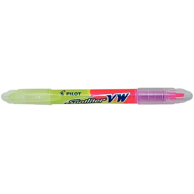 Surligneur Spotliter bi-pointe jaune et rose PILOT
