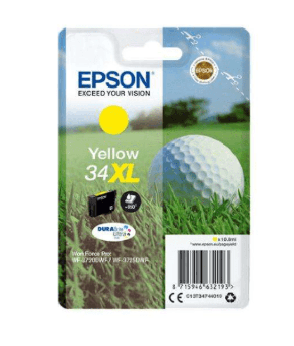 EPSON Cartouche Golf 34XL Encre Durabrite Cyan 10,8ml