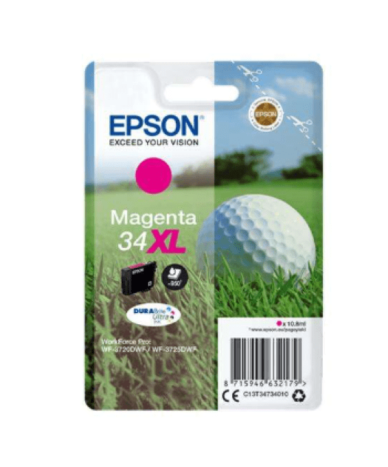 EPSON Cartouche Golf 34XL Encre Durabrite Cyan 10,8ml