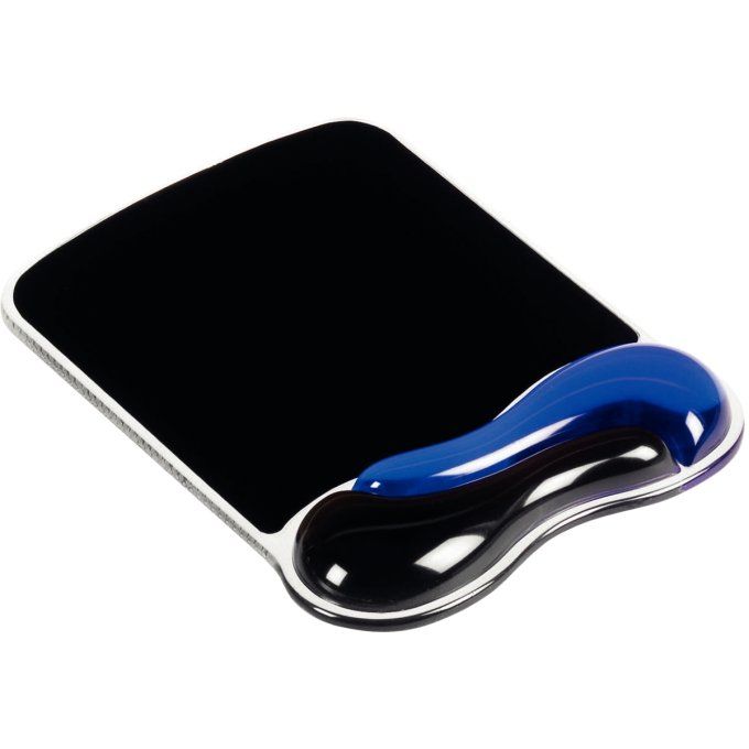Tapis de souris Duo Gel bleu/noir KENSINGTON