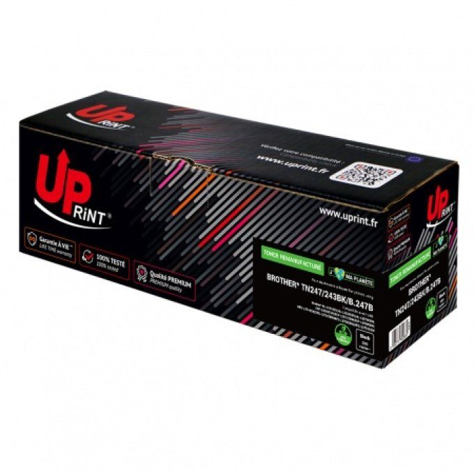 UPRINT TONER REMANUFACTURE BROTHER TN247BK/243BK-REMPLACE TN247/243 NOIR