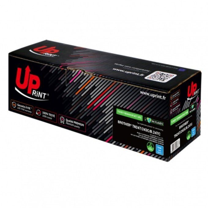 UPRINT TONER REMANUFACTURE BROTHER TN247C/243C-REMPLACE TN247/243 CYAN