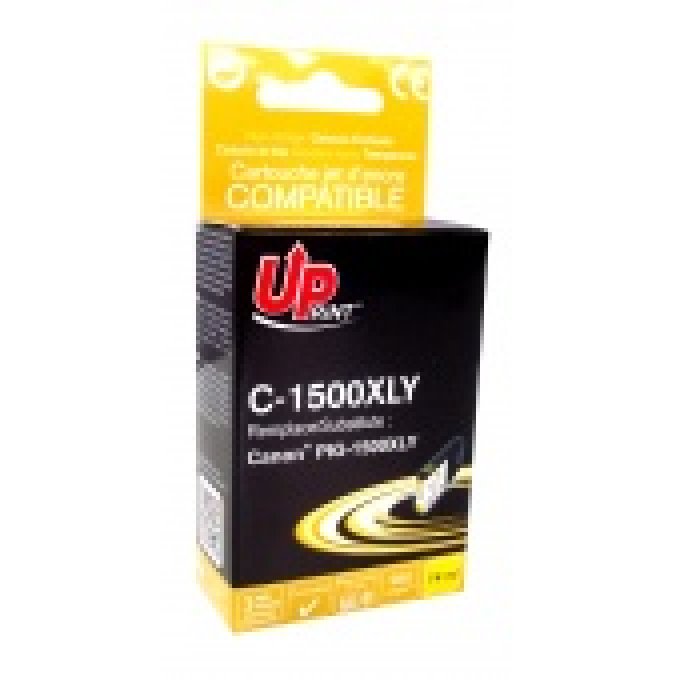 UPRINT C-1500XLY Y CARTOUCHE COMPATIBLE AVEC CANON PGI-1500XL