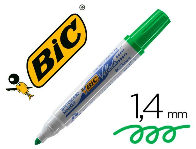 Marqueur BIC velleda 1701 effaçable pointe ogive tracé 1.5mm 