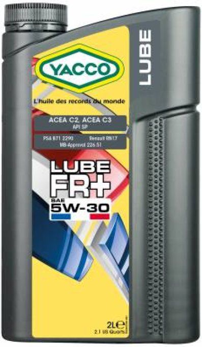 Huile moteur Yacco 5w30 FR+ 5L